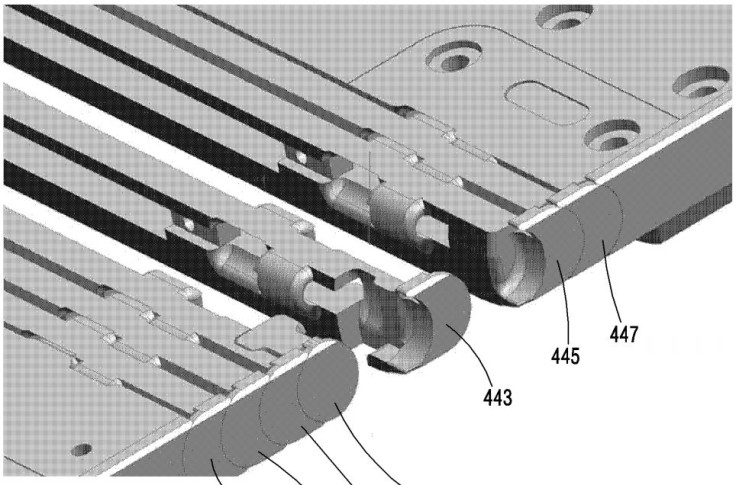 Samsung Galaxy X hinge