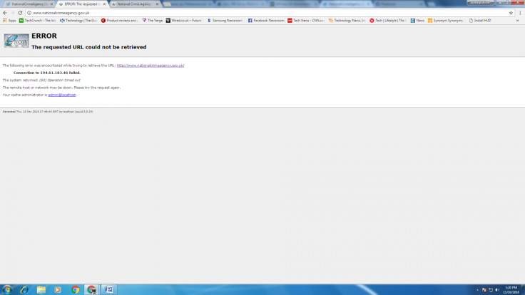 National Crime Agency website briefly down after hackers launch DDoS attack