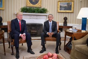 Barack Obama and Donald Trump