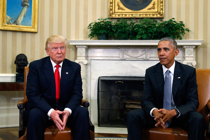 Donald Trump and Barack Obama