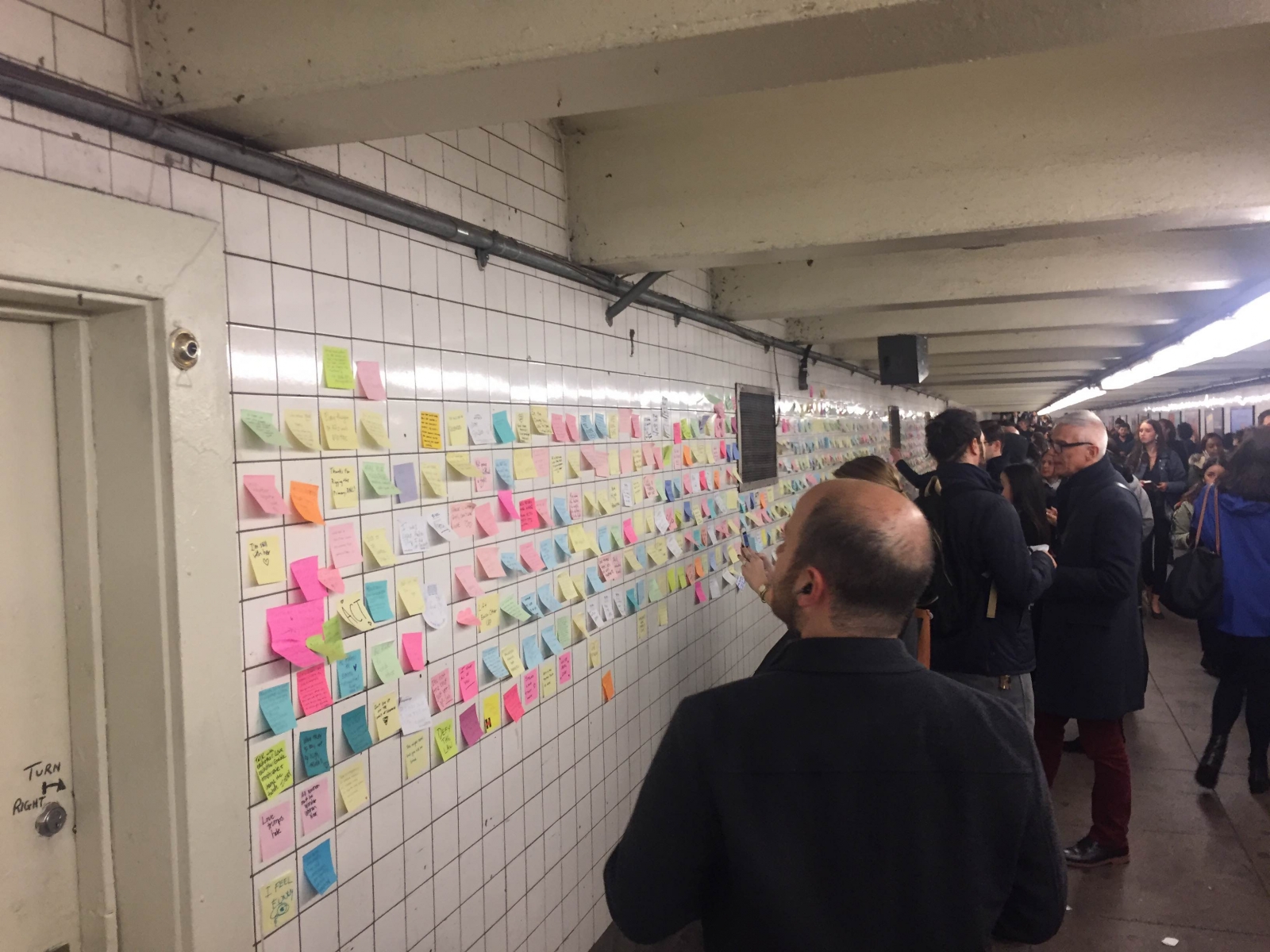 Notes of Hope in NYC subway