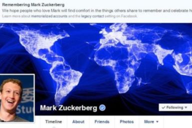 Mark Zuckerberg dead on facebook