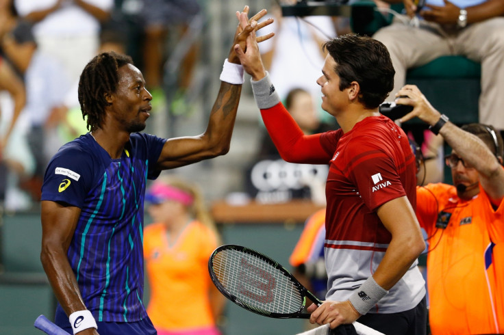 Milos Raonic and Gael Monfils