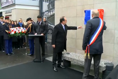 Paris attacks anniversary: Hollande unveils commemorative plaque at Stade de France