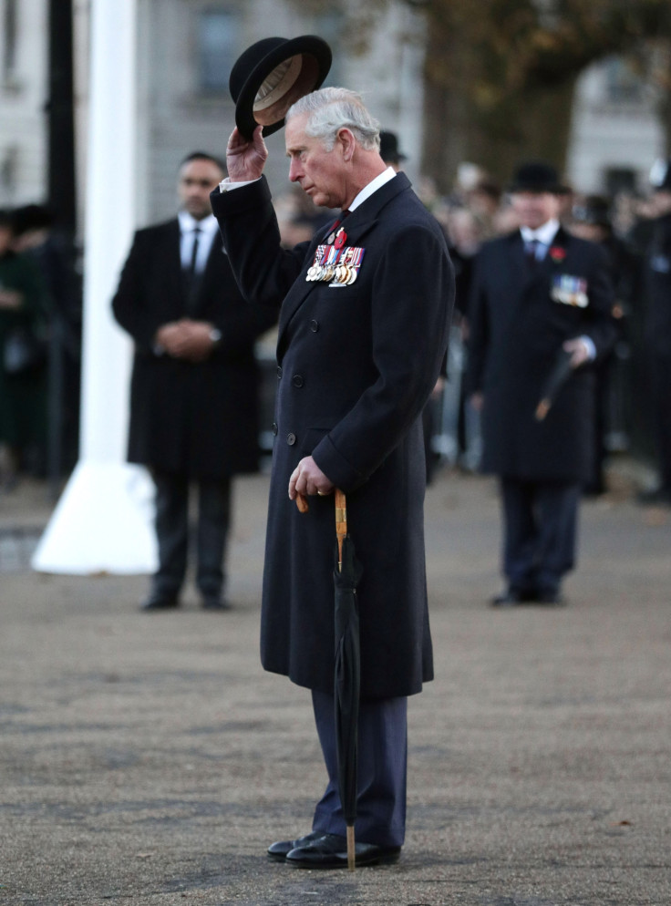 Prince Charles doffs his hat