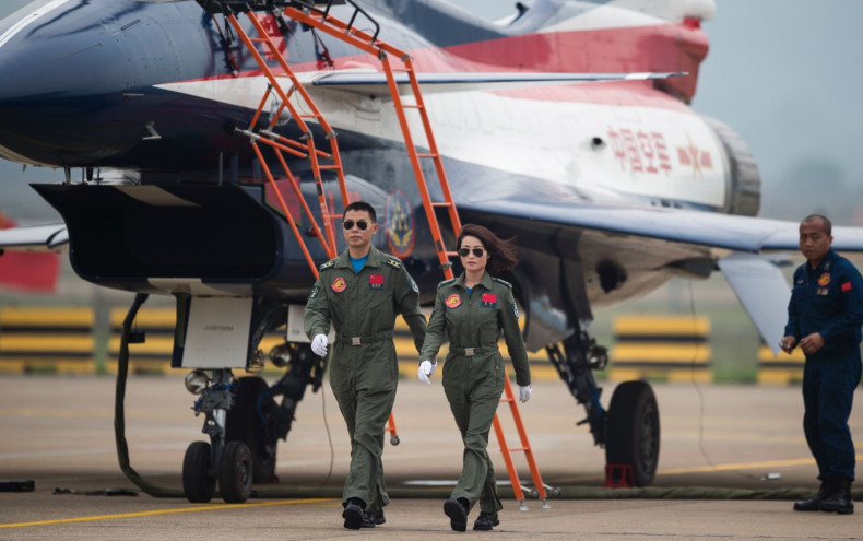Chinese female J-10 fighter pilot Yu Xu