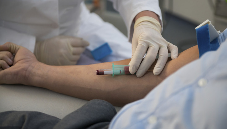 Nurse takes a blood sample