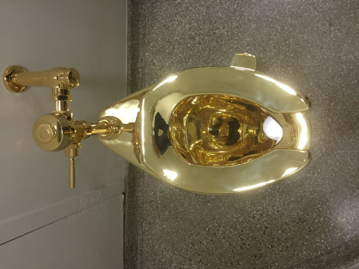 Guggenheim's function gold toilet