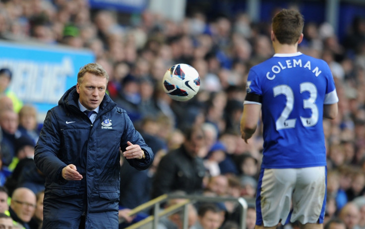 David Moyes and Seamus Coleman