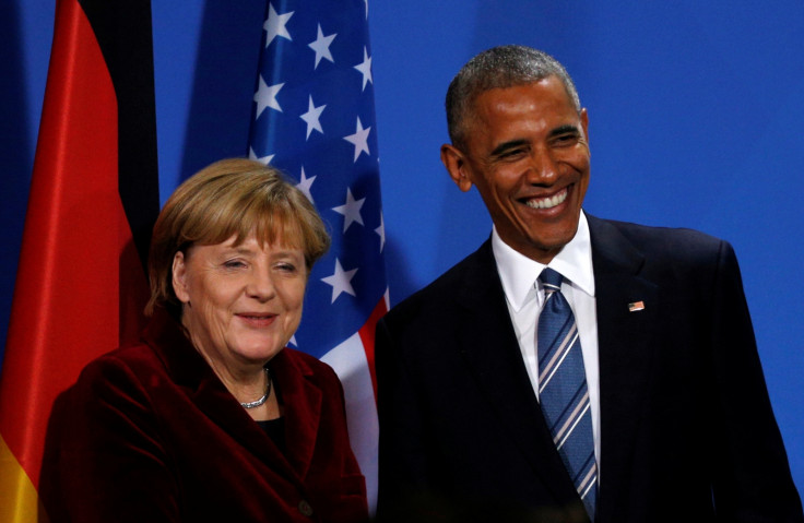 Obama and Merkel