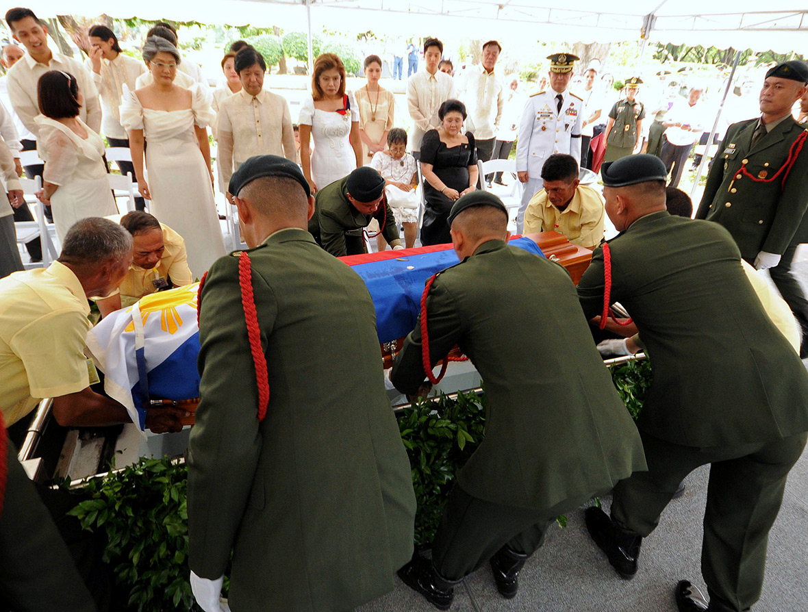 Philippines Protests as former dictator Ferdinand Marcos is buried