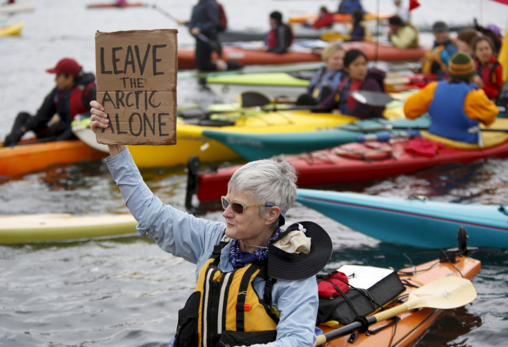 Arctic oil drilling protests