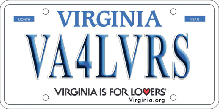 Sample Virginia license plate