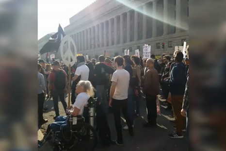 Washington: Anti-fascist protesters march against alt-right conference