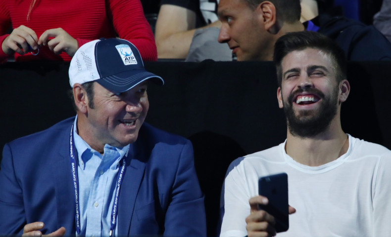 Kevin Spacey and Gerard Pique