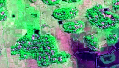 Destroyed houses in Rohingya villages Destroyed houses in Rohingya villages