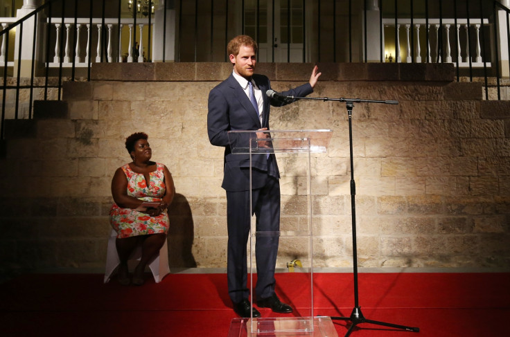 Prince Harry makes speech in Antigua
