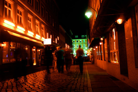 Night scene in Hamburg St. Pauli 