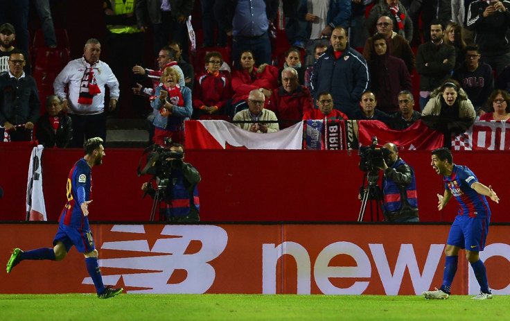 Lionel Messi and Luis Suarez