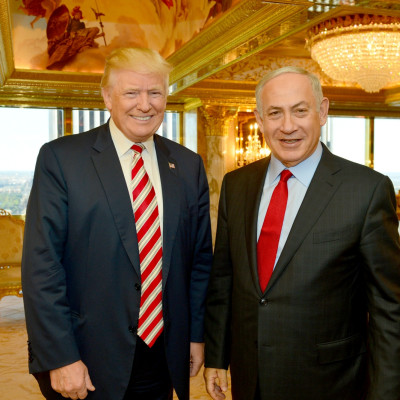 Benjamin Netanyahu meets Donald Trump