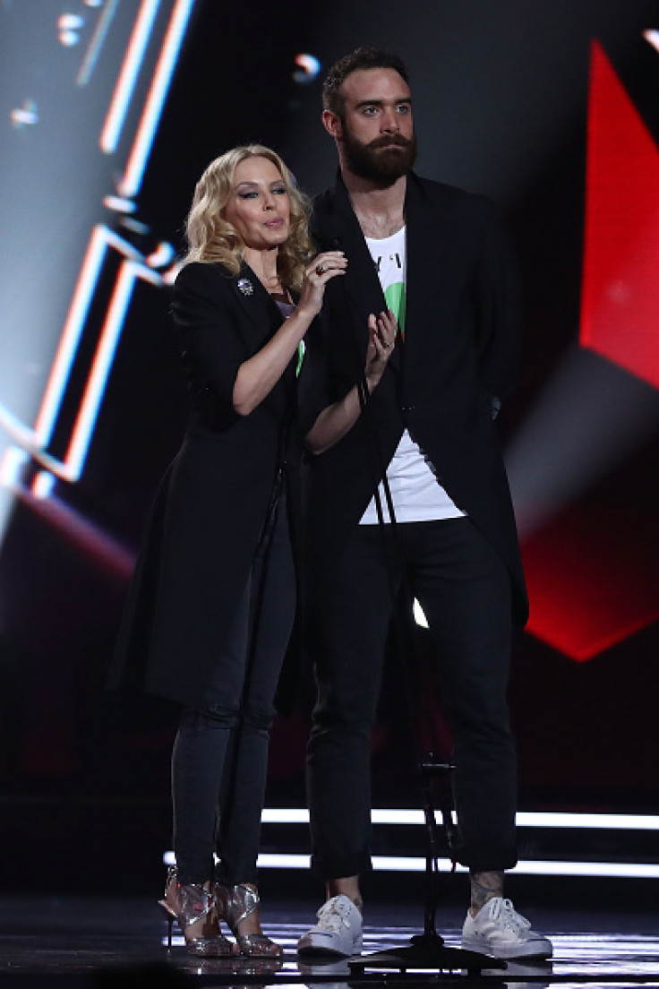 Kylie Minogue and Joshua Sasse