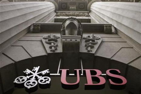 The logo of Swiss bank UBS
