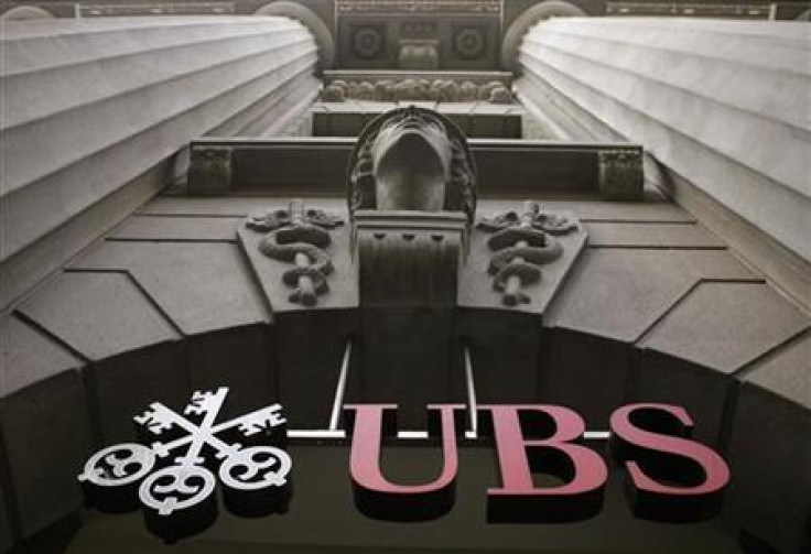 The logo of Swiss bank UBS