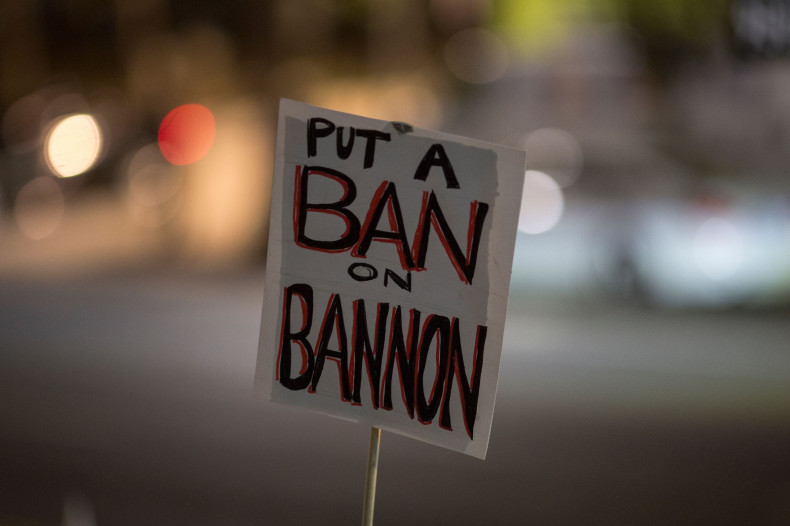 Sign against Steve Bannon's appointment