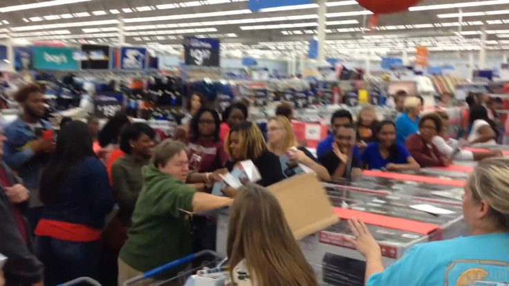 Rowdy Walmart shoppers fight for DVD player ahead of Black Friday