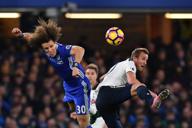 Harry Kane battles for the ball Harry Kane battles for the ball