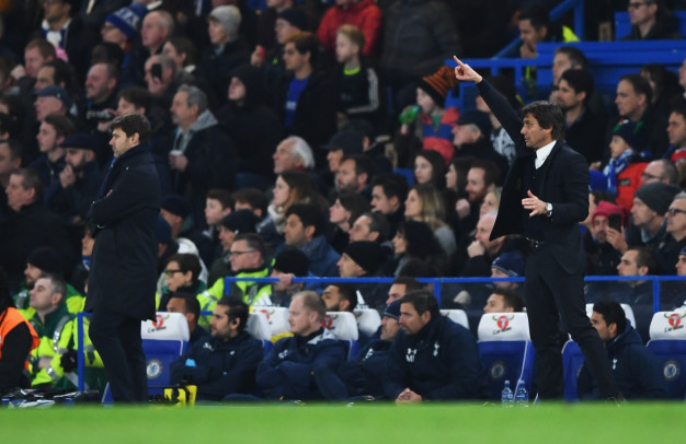 The managers on the touchline The managers on the touchline