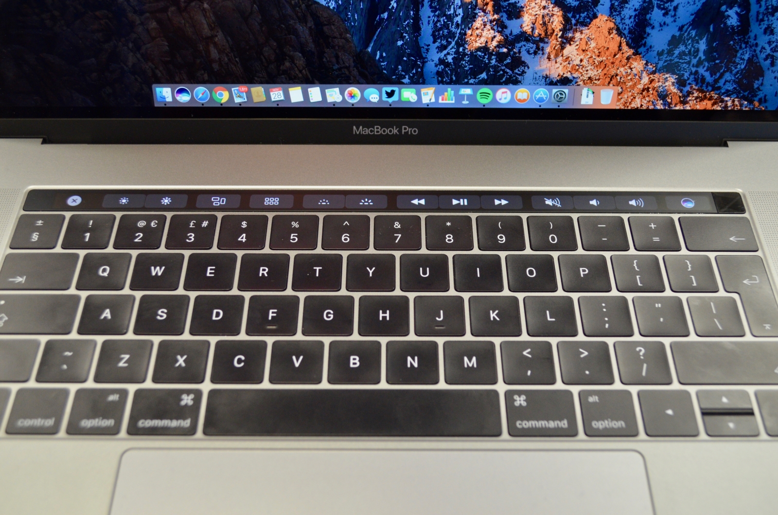 restart mac touch bar