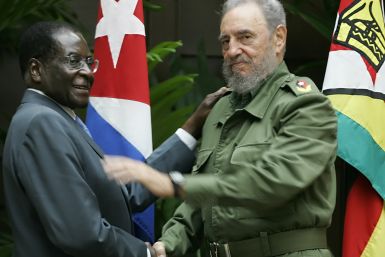 Robert Mugabe and Fidel Castro