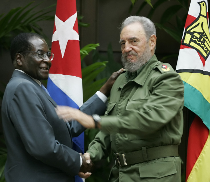 Robert Mugabe and Fidel Castro