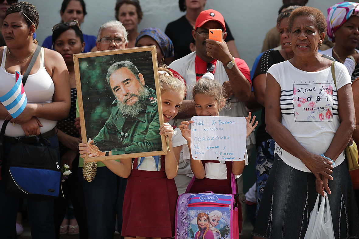 Fidel Castro funeral cortege