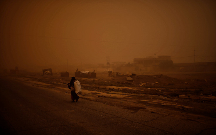 Fleeing Mosul