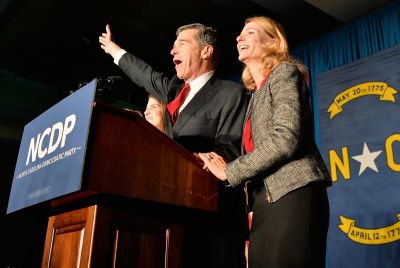 Roy Cooper and wife, Kristin