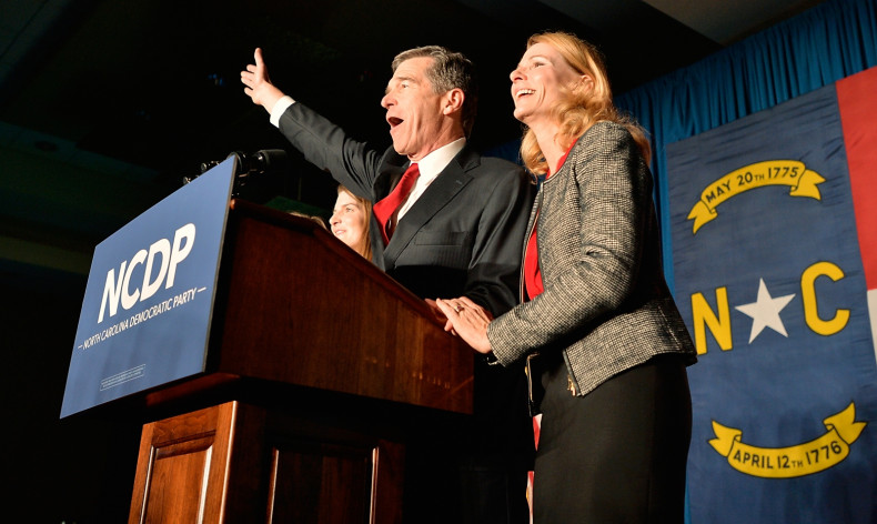 Roy Cooper and wife, Kristin