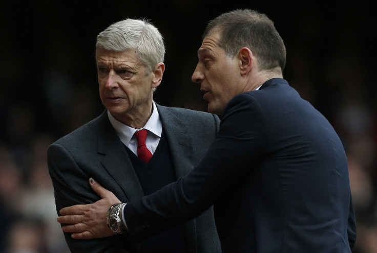 Arsene Wenger and Slaven Bilic