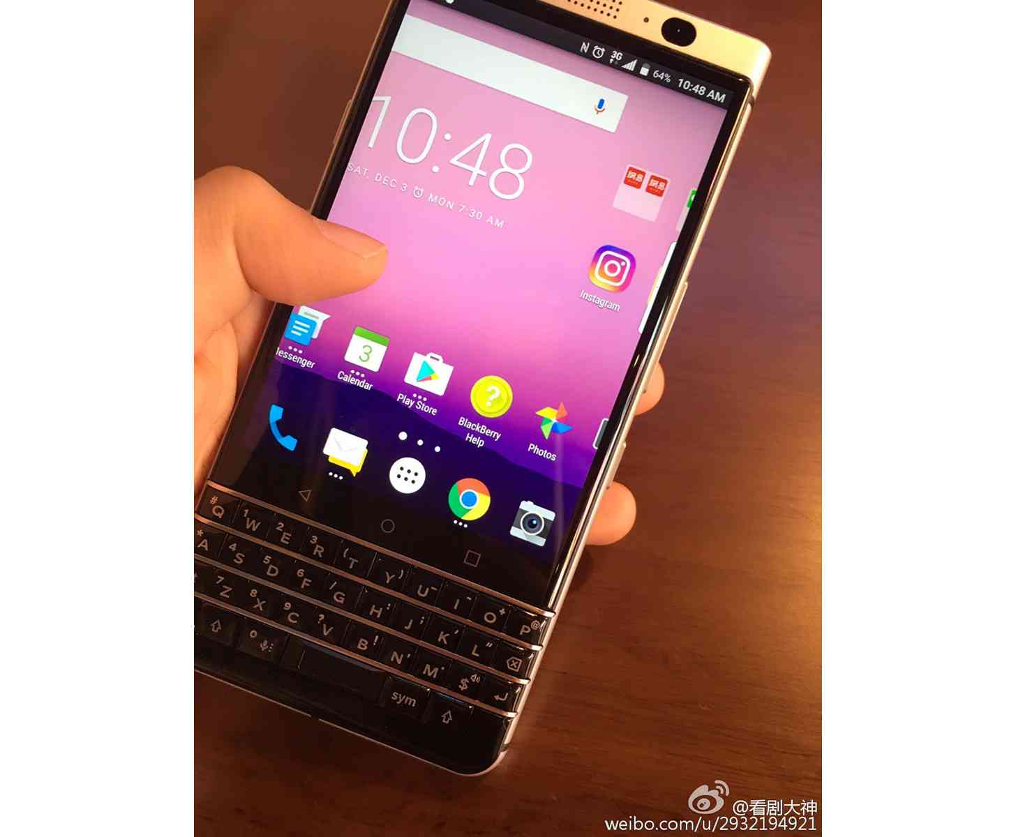 Blackberry Android Phone Leaked Photos Claim This Is The Qwerty Keypad Device Due For 17