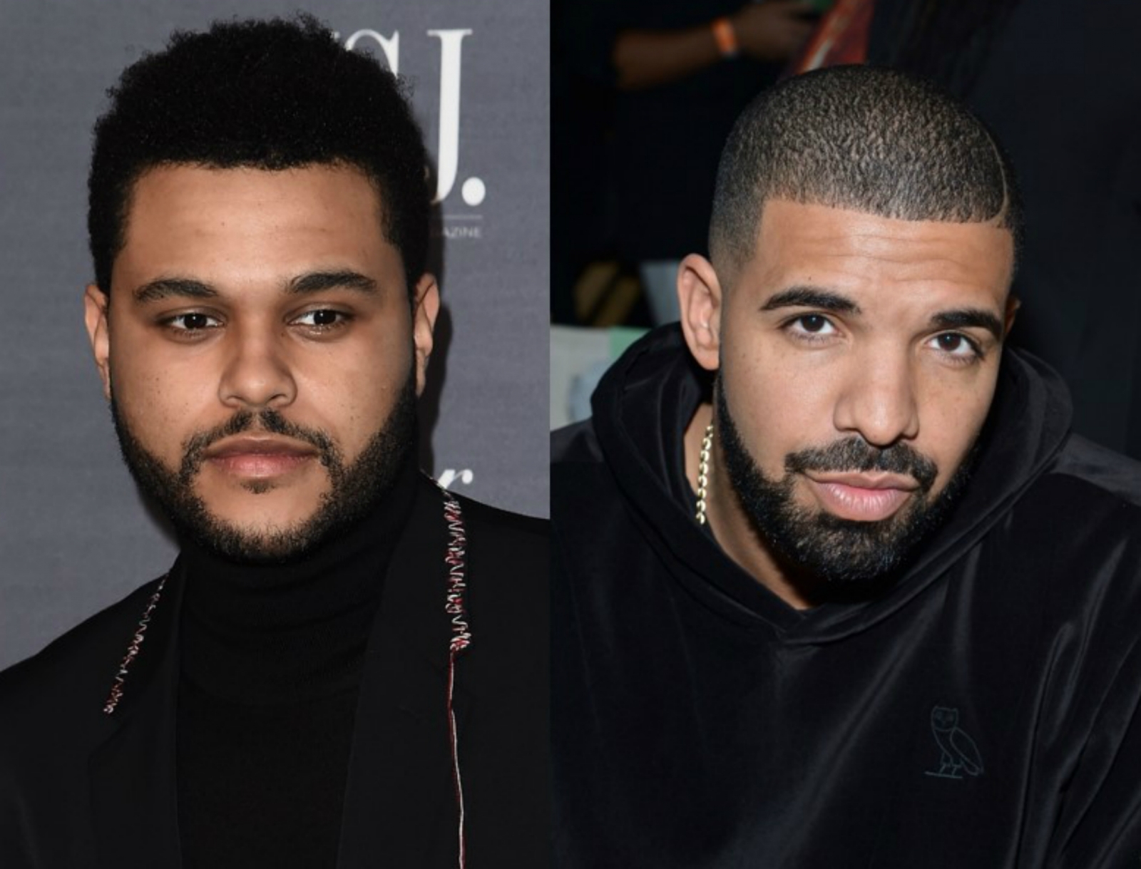 Drake, The Weeknd, Megan Fox pose at Billboards