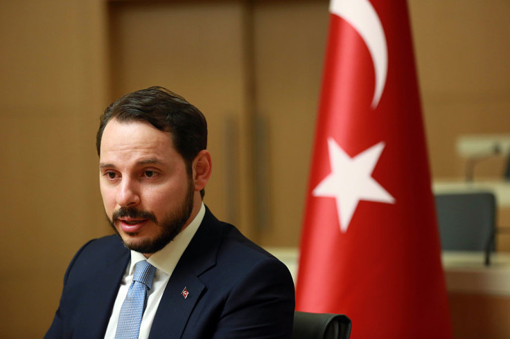 urkish Minister of Energy Berat Albayrak addresses the media in Ankara, on July 27, 2016.