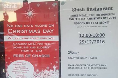 shish restaurant sidcup christmas 2016