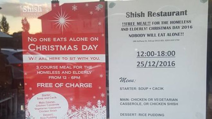 shish restaurant sidcup christmas 2016