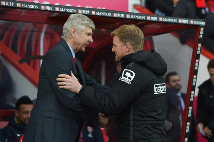 Arsene Wenger and Eddie Howe