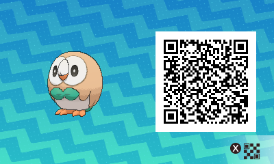 pokemon ultra sun qr codes list