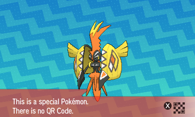 Pokemon Sun Moon QR Code Ultra Beast