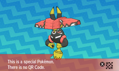 Pokemon Sun Moon QR Code Ultra Beast