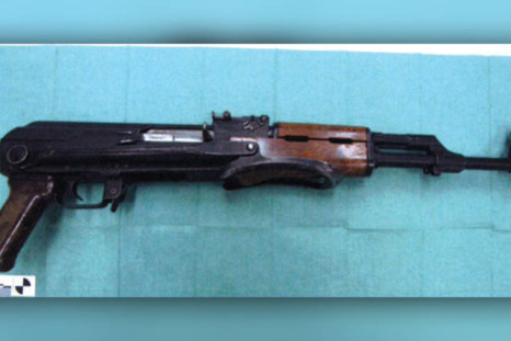 A loaded Kalashnikov assault rifle was foundinthe