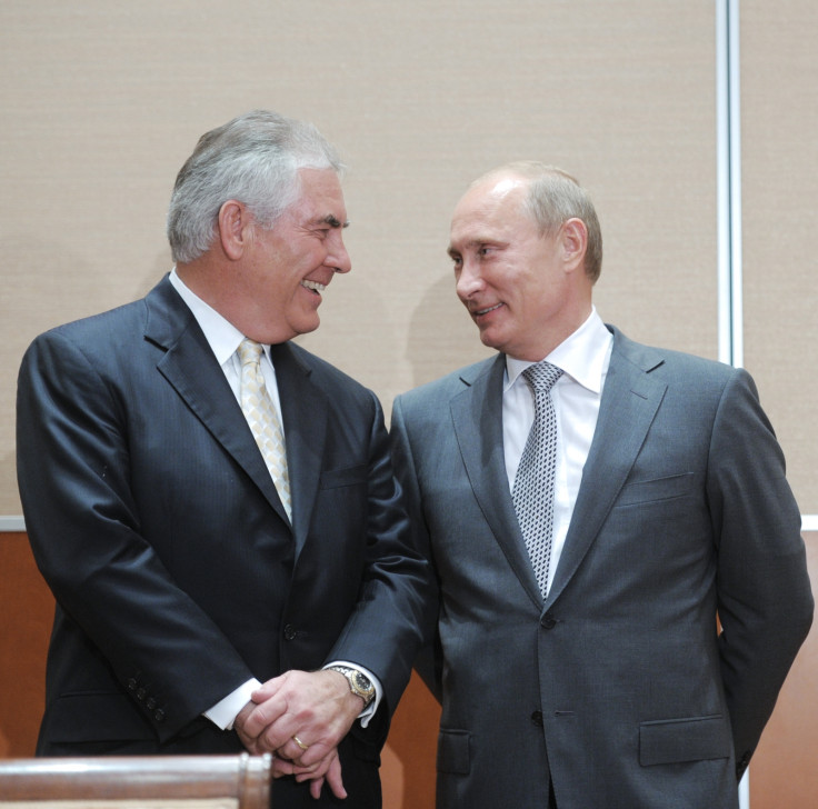 ExxonMobil Tillerson Putin